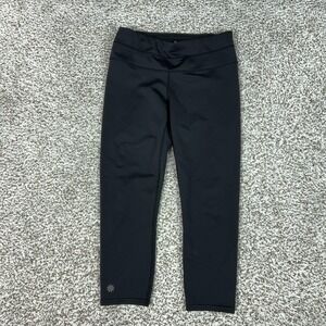 Athleta Pants Womens XS Black Capri Leggings Zip Pocket Yoga Gym Run Workout